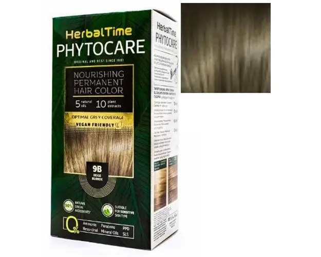 Vopsea pentru Par Herbal Time Phytocare Rosa Impex, nuanta 7N