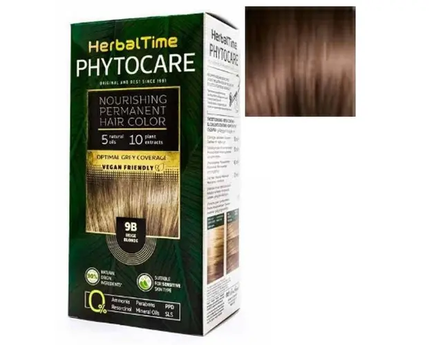Vopsea pentru Par Herbal Time Phytocare Rosa Impex, nuanta 7NC
