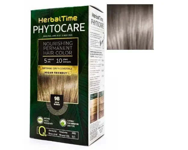 Vopsea pentru Par Herbal Time Phytocare Rosa Impex, nuanta 8A