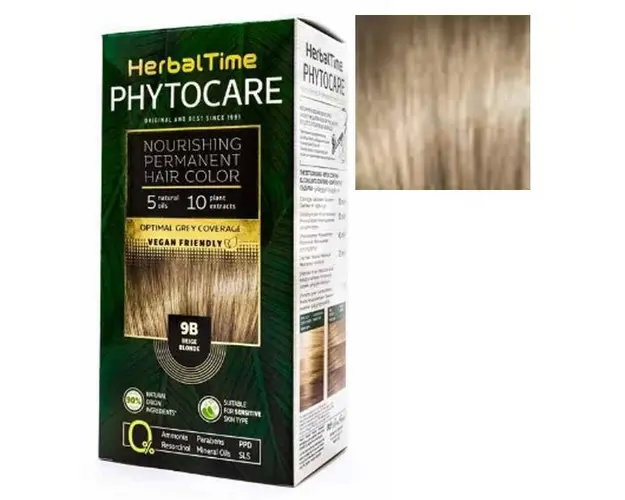 Vopsea pentru Par Herbal Time Phytocare Rosa Impex, nuanta 9B