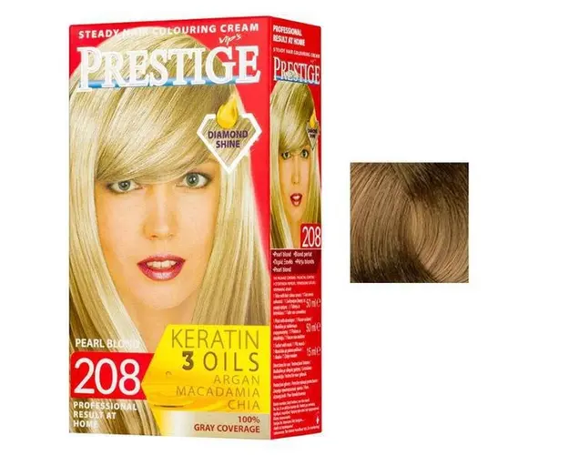 Vopsea pentru Par Rosa Impex Prestige, nuanta 213 Hazelnut Blonde