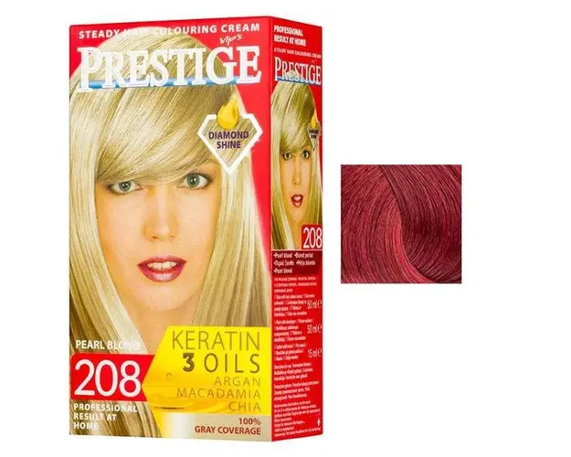 Vopsea pentru Par Rosa Impex Prestige, nuanta 220 Ruby Red