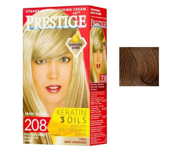 Vopsea pentru Par Rosa Impex Prestige, nuanta 227 Caramel