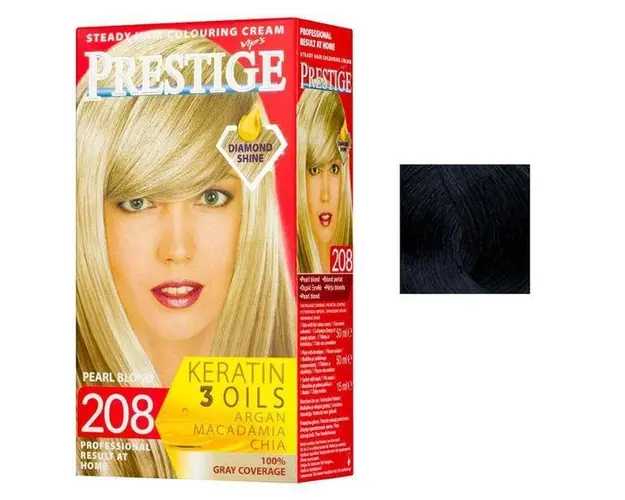 Vopsea pentru Par Rosa Impex Prestige, nuanta 243 Blue Black