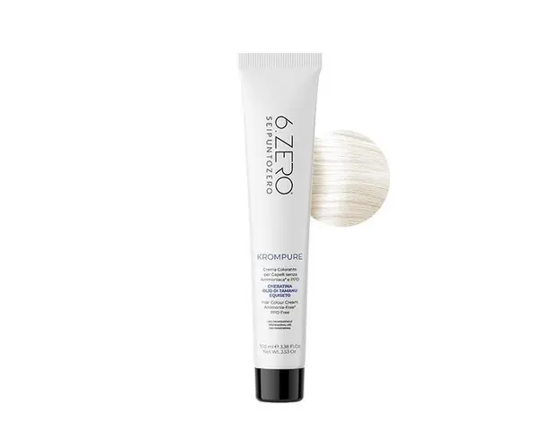 Vopsea permanenta fara amoniac 6.Zero KromPure 013 Cenusiu Auriu 100ml
