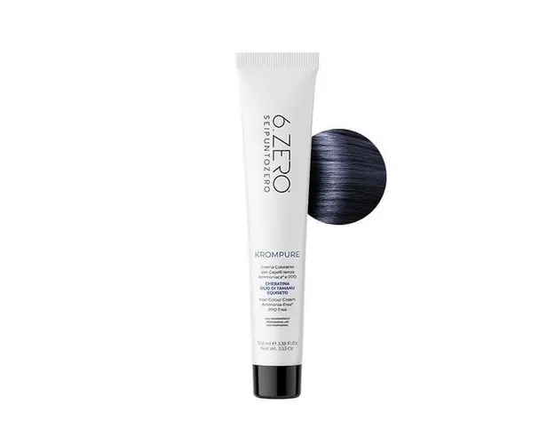 Vopsea permanenta fara amoniac 6.Zero KromPure 1.10 Negru-Albastru 100ml