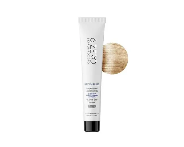Vopsea permanenta fara amoniac 6.Zero KromPure 10.31 Blond Auriu Platinat 100ml
