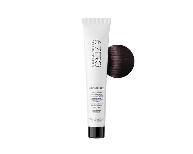 Vopsea permanenta fara amoniac 6.Zero KromPure 4.76 Castaniu 100ml