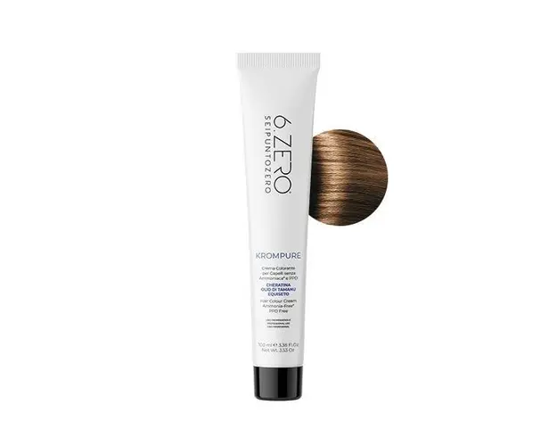 Vopsea permanenta fara amoniac 6.Zero KromPure 7.3 Blond Auriu Mediu 100ml