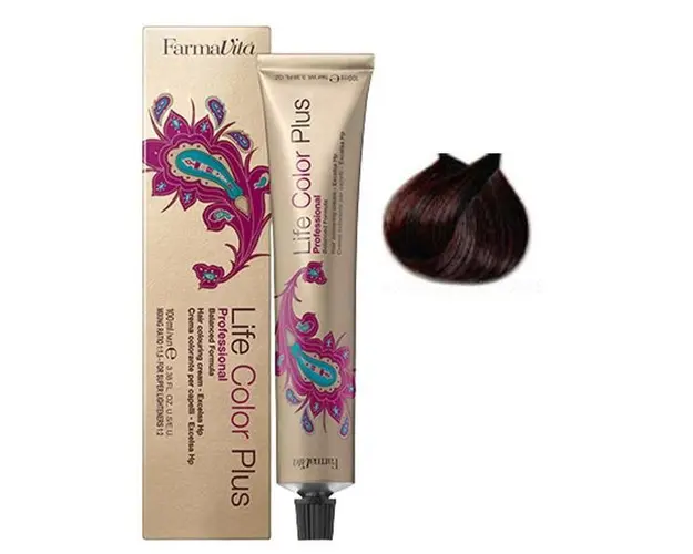 Vopsea Permanenta - FarmaVita Life Color Plus Professional, nuanta 4.52 Chocolate Mahogany Brown, 100 ml