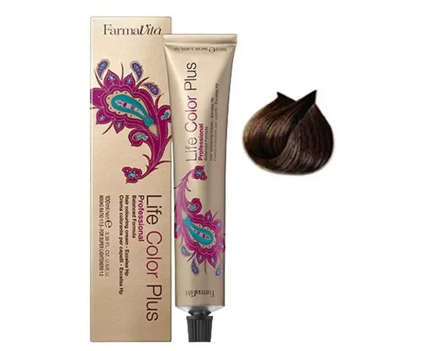 Vopsea Permanenta - FarmaVita Life Color Plus Professional, nuanta 5.3 Light Golden Brown, 100 ml