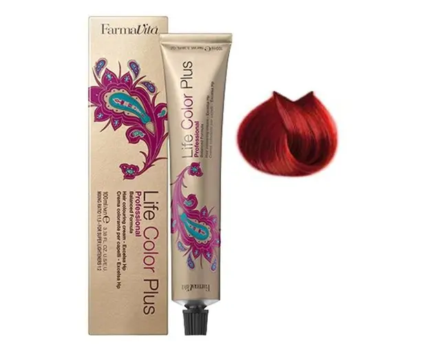 Vopsea Permanenta - FarmaVita Life Color Plus Professional, nuanta 7.66 Intense Red Blonde, 100 ml