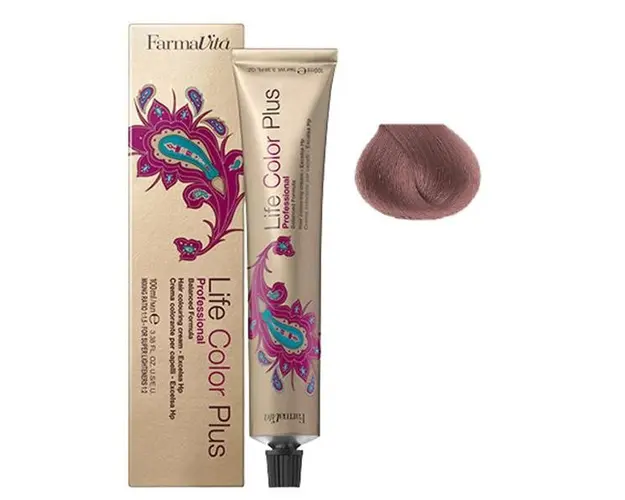 Vopsea Permanenta - FarmaVita Life Color Plus Professional, nuanta 7.72 Medium Brown Iridescent Blonde, 100 ml