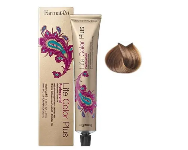 Vopsea Permanenta - FarmaVita Life Color Plus Professional, nuanta 8.03 Warm Light Blonde, 100 ml