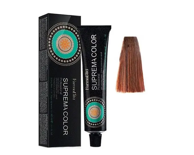 Vopsea Permanenta - FarmaVita Suprema Color Professional, nuanta 7.4 Copper Blonde, 60 ml