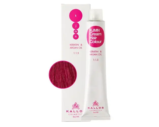 Vopsea Permanenta - Violet Stralucitor - Kallos KJMN Cream Hair Colour nuanta 5.66 I Brilliant Violet 100ml