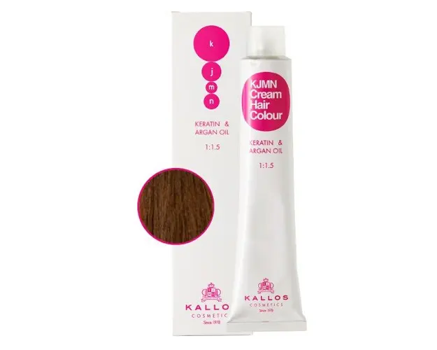 Vopsea Permanenta - Blond Inchis - Kallos KJMN Cream Hair Colour nuanta 6.0 Dark Blond 100ml