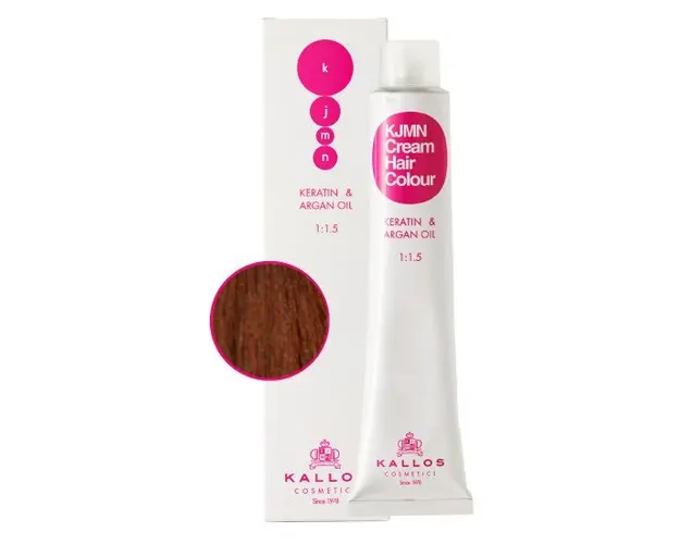 Vopsea Permanenta - Blond Auriu Inchis - Kallos KJMN Cream Hair Colour nuanta 6.3 Dark Golden Blond 100ml