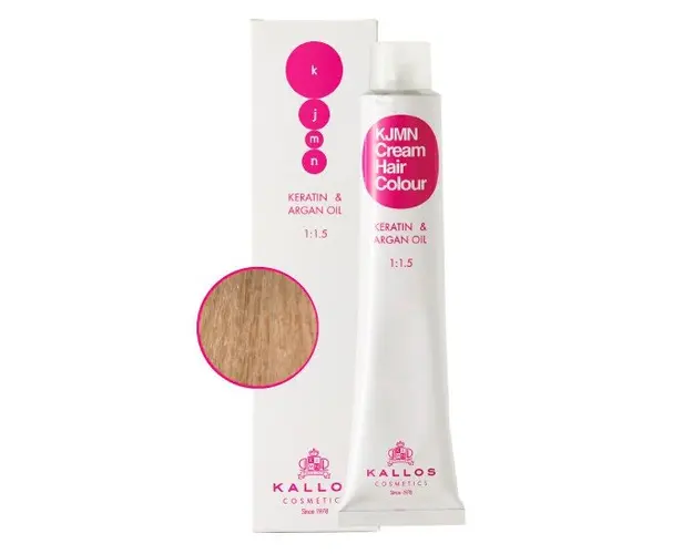 Vopsea Permanenta - Blond Extra Deschis cu Nuanta Cenusie - Kallos KJMN Cream Hair Colour nuanta 9.1 Very Light Ash Blond 100ml