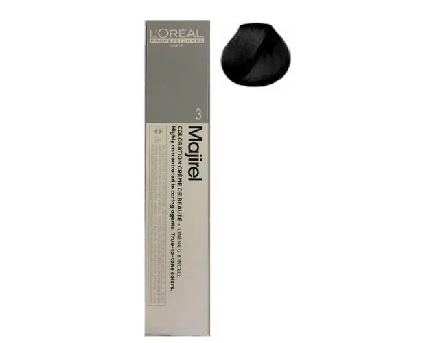 Vopsea permanenta L'Oreal Professionnel Majirel Ionene G incell nr. 3 saten inchis