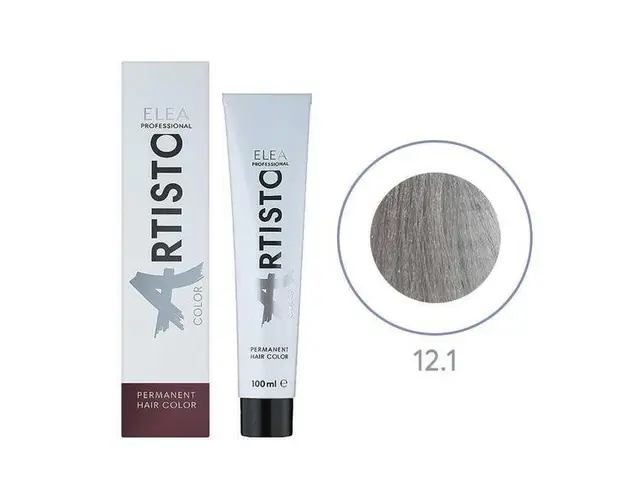 Vopsea permanenta pentru par Elea Professional Artisto Color, 12/1 Blond special gri, 100 ml