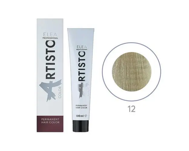 Vopsea permanenta pentru par Elea Professional Artisto Color,12 Blond special, 100 ml
