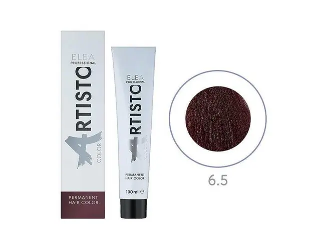 Vopsea permanenta pentru par Elea Professional Artisto Color, 6/5 Castaniu inchis mahon, 100 ml