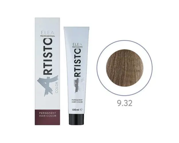 Vopsea permanenta pentru par Elea Professional Artisto Color, 9/32 Blond auriu violet, 100 ml
