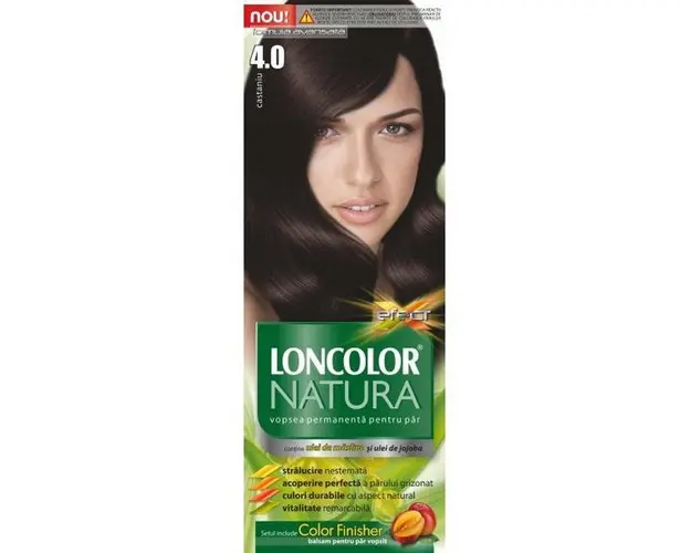 Vopsea Permanenta pentru Par Loncolor Natura, nuanta 4.0 castaniu
