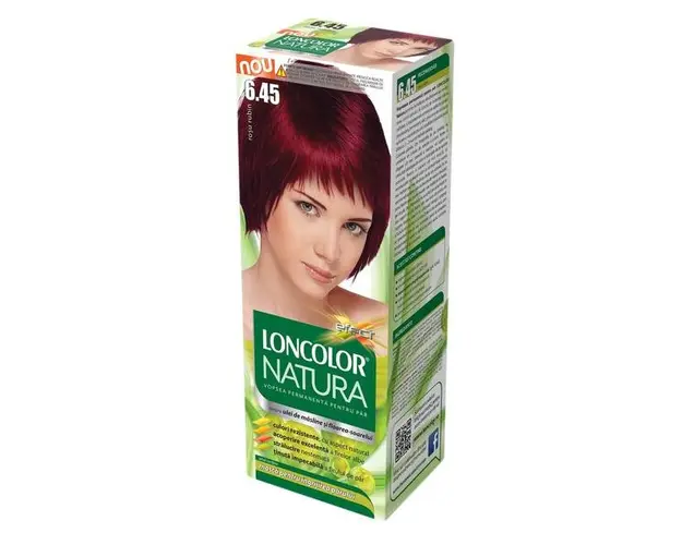 Vopsea Permanenta pentru Par Loncolor Natura, nuanta 6.45 rosu rubin