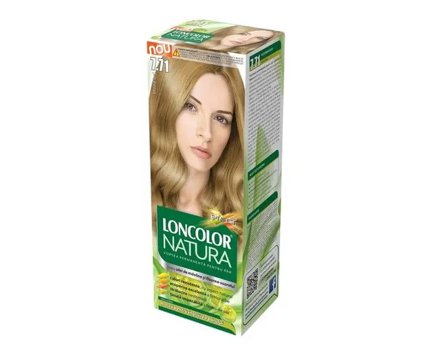 Vopsea Permanenta pentru Par Loncolor Natura, nuanta 7.71 blond bej