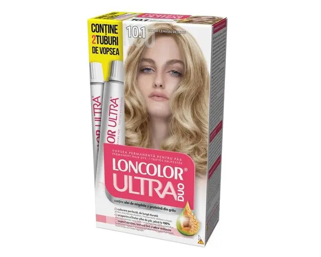 Vopsea Permanenta pentru Par Loncolor Ultra Max, nuanta 10.1 blond cenusiu deschis