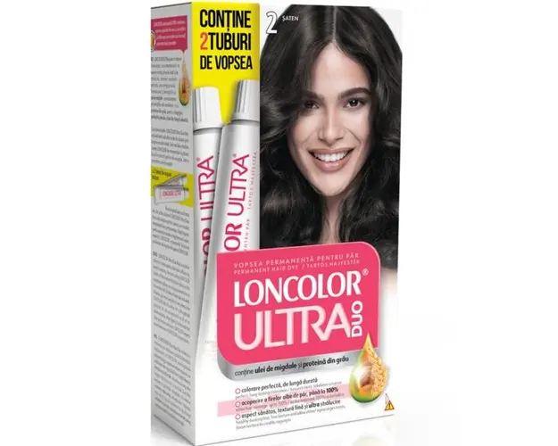 Vopsea Permanenta pentru Par Loncolor Ultra Max, nuanta 2 Saten