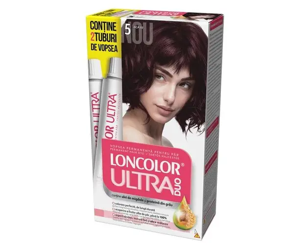 Vopsea Permanenta pentru Par Loncolor Ultra Max, nuanta 5 acaju
