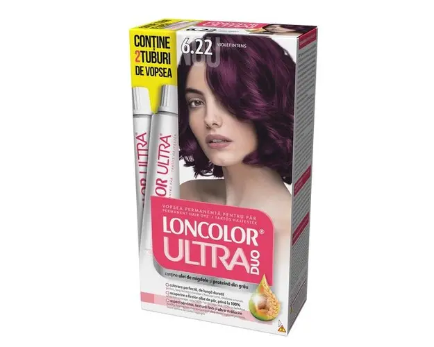Vopsea Permanenta pentru Par Loncolor Ultra Max, nuanta 6.22 violet intens