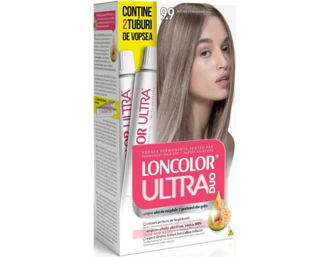 Vopsea Permanenta pentru Par Loncolor Ultra Max, nuanta 9.9 Blond Cenusiu Inchis