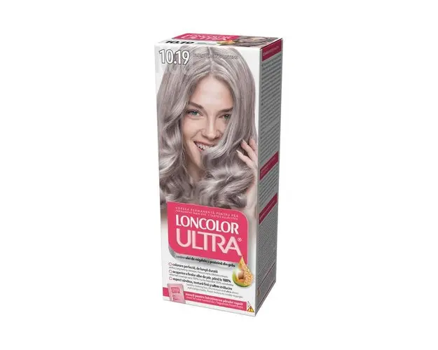 Vopsea Permanenta pentru Par Loncolor Ultra, nuanta 10.19 blond argintiu intens