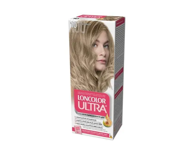 Vopsea Permanenta pentru Par Loncolor Ultra, nuanta 10 blond cenusiu