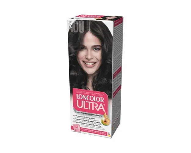 Vopsea Permanenta pentru Par Loncolor Ultra, nuanta 2 saten
