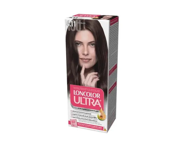 Vopsea Permanenta pentru Par Loncolor Ultra, nuanta 4.11 ciocolata