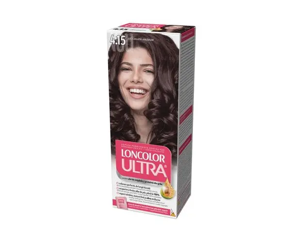 Vopsea Permanenta pentru Par Loncolor Ultra, nuanta 4.15 ciocolata amaruie