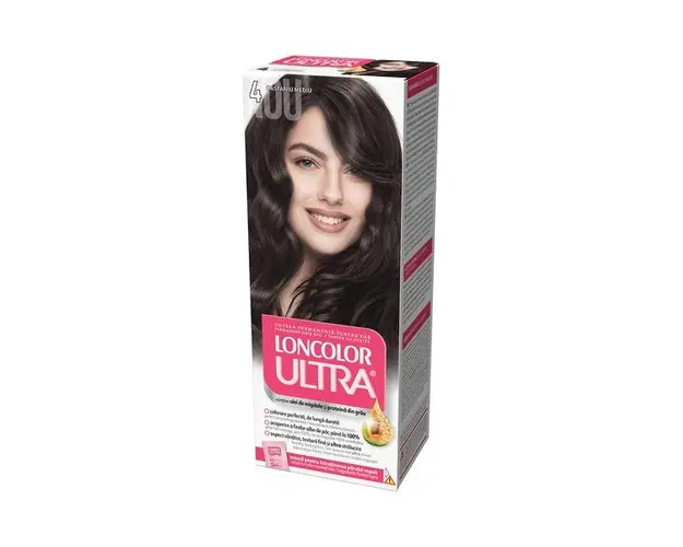 Vopsea Permanenta pentru Par Loncolor Ultra, nuanta 4 castaniu mediu