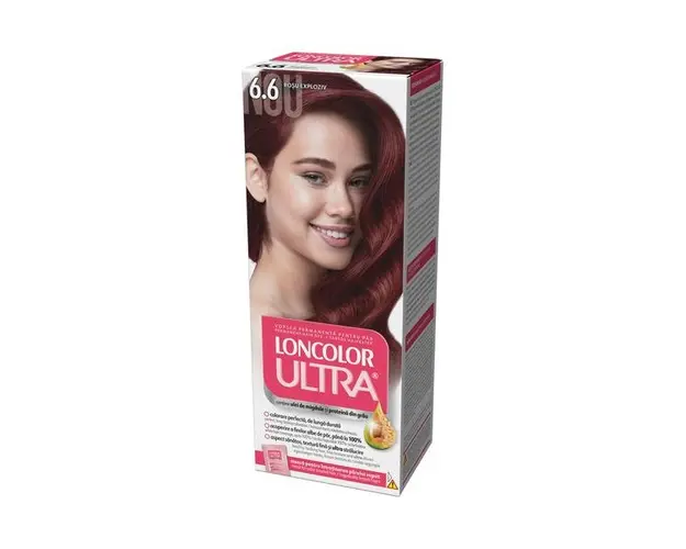 Vopsea Permanenta pentru Par Loncolor Ultra, nuanta 6.6 rosu exploziv