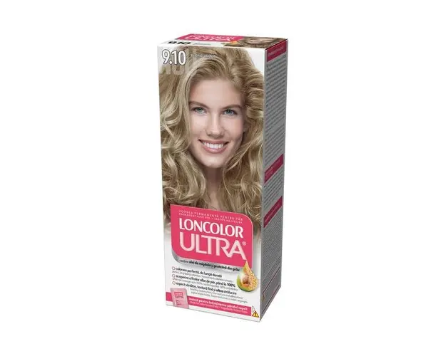 Vopsea Permanenta pentru Par Loncolor Ultra, nuanta 9.10 blond irizat