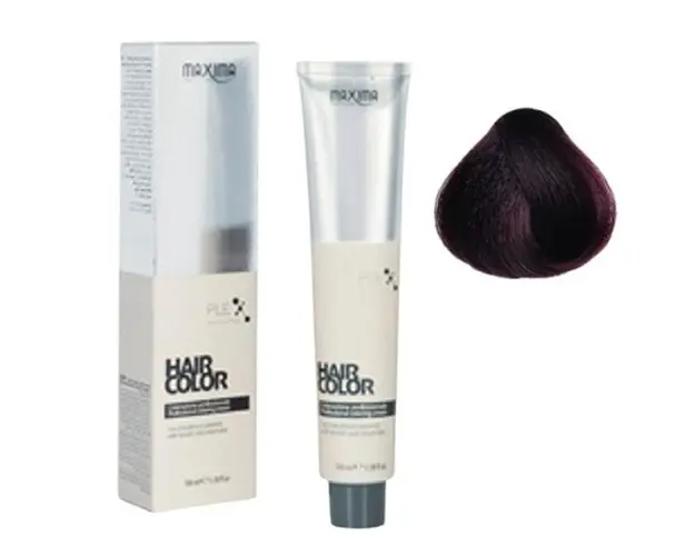 Vopsea Permanenta Profesionala Maxima, nuanta 4.5 castaniu mahon, 100 ml