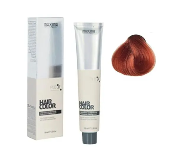 Vopsea Permanenta Profesionala Maxima, nuanta 7.44 blond aramiu intens, 100 ml