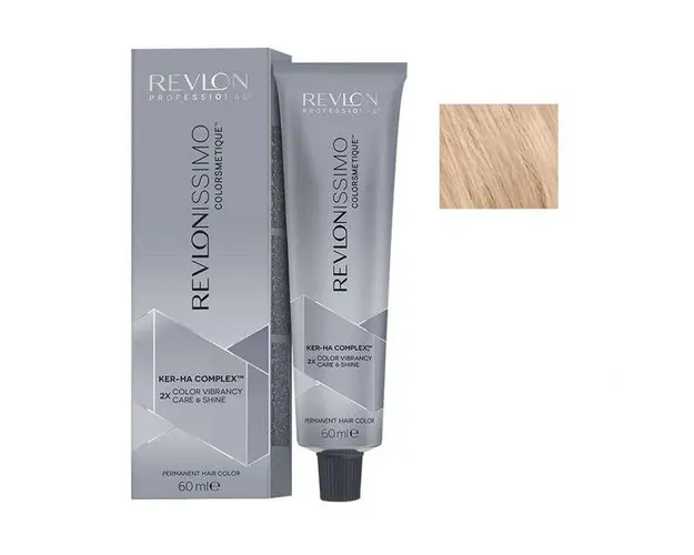 Vopsea Permanenta - Revlon Professional Revlonissimo Colorsmetique Ker-Ha Complex Permanent Hair Color, nuanta 9 Very Light Blonde, 60 ml