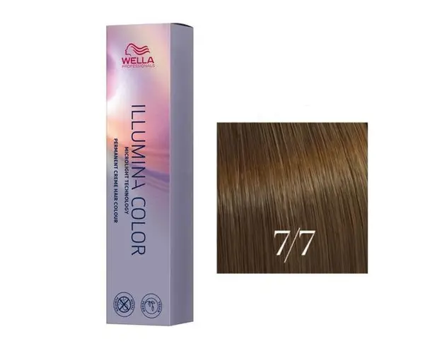 Vopsea Permanenta - Wella Professionals Illumina Color Nuanta 7/7 blond mediu maro