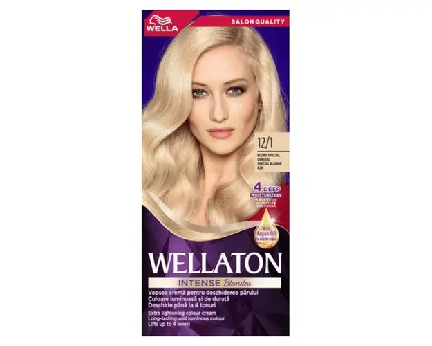 Vopsea Permanenta - Wella Wellaton Intense Color Cream, nuanta 12/1 Blond Special Cenusiu