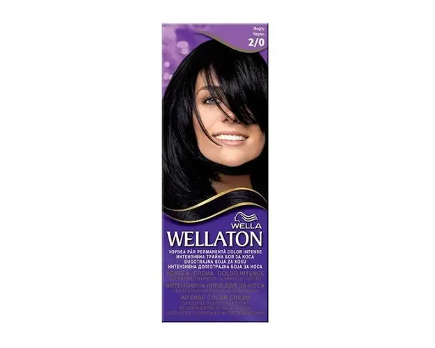 Vopsea Permanenta - Wella Wellaton Intense Color Cream, nuanta 2/0 Negru